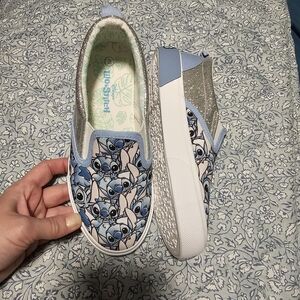 Disney Blue and Silver Stitch Kids Sneakers